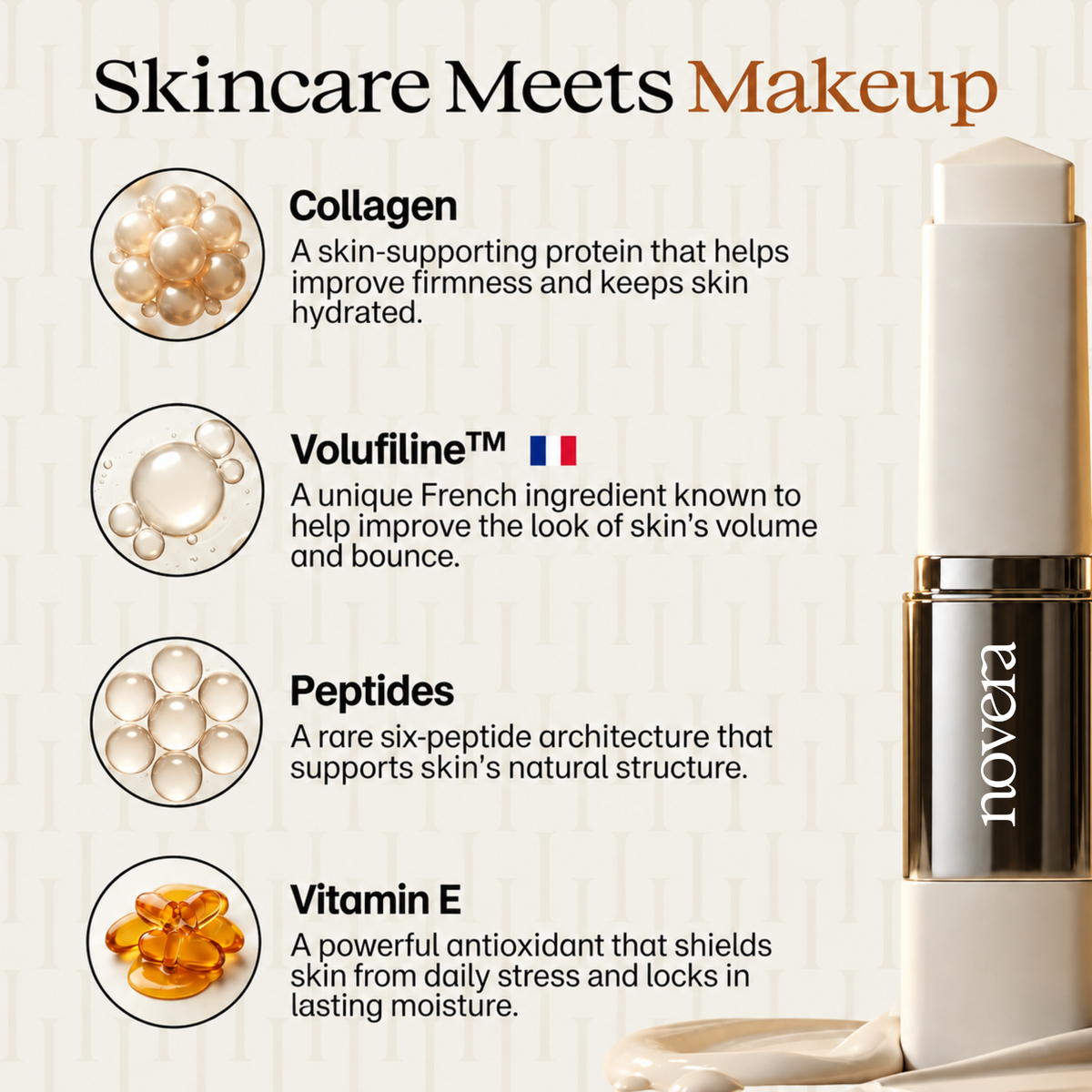 NOVERA® Color-Changing Foundation Stick