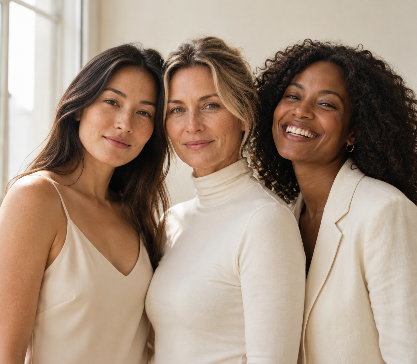 Women of different ages and skin tones wearing NOVERA