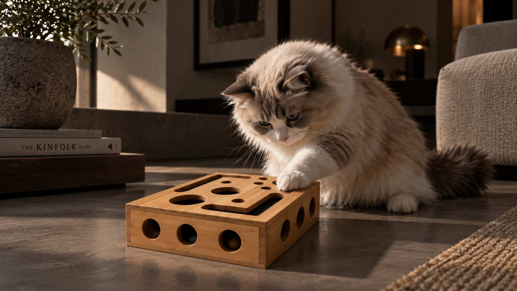 SoftPaw Claw Care Box with a cat